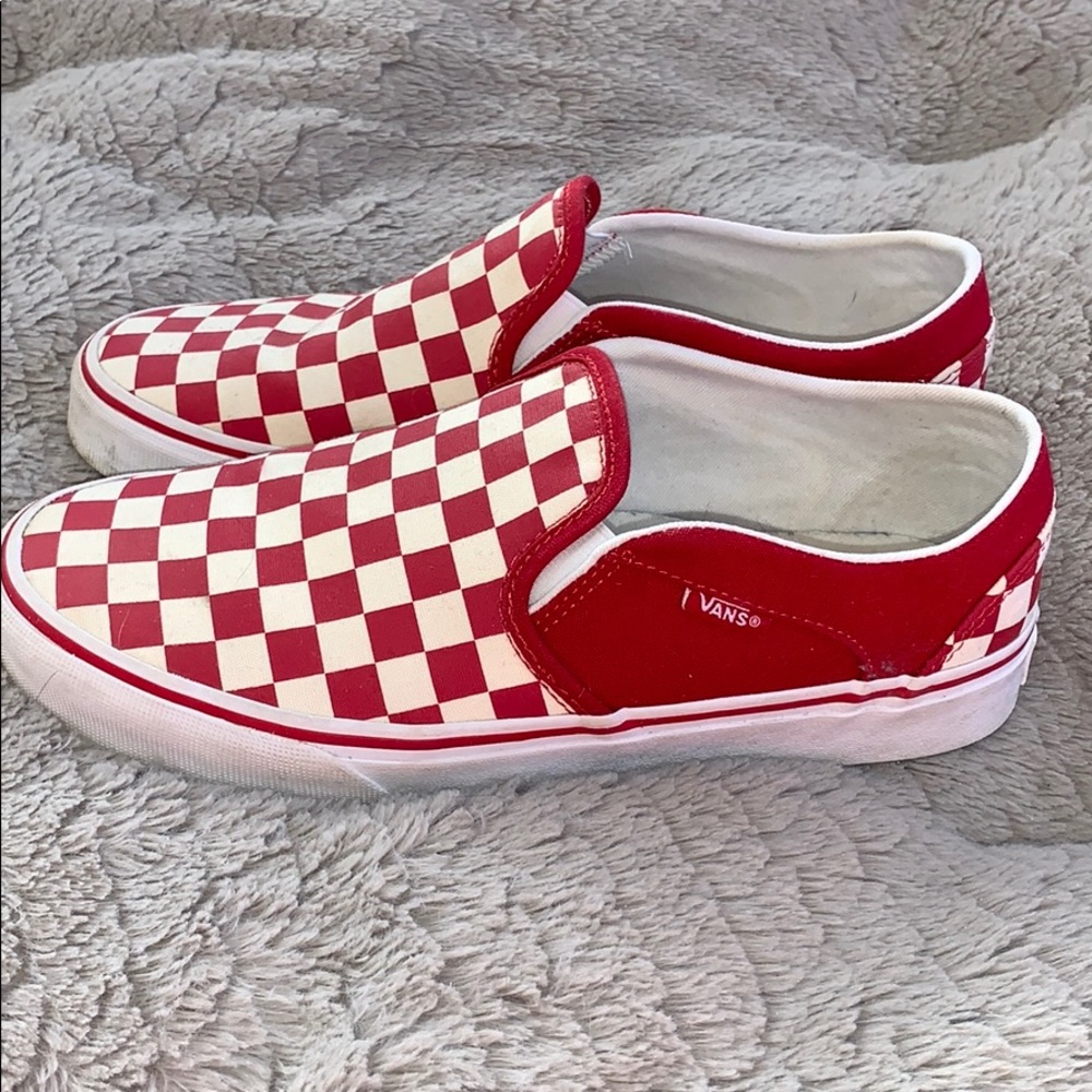 Red Checkered Vans - Picture 3 of 6
